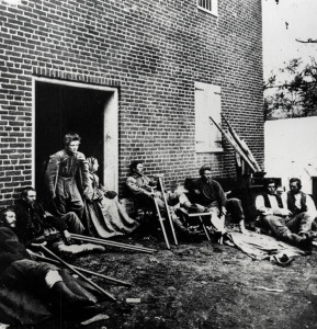 Wounded American Civil War soldiers
