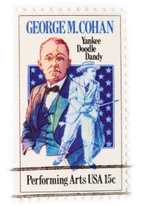 This is a Postage Stamp GeorgeCohan Yankee Doodle Dandy